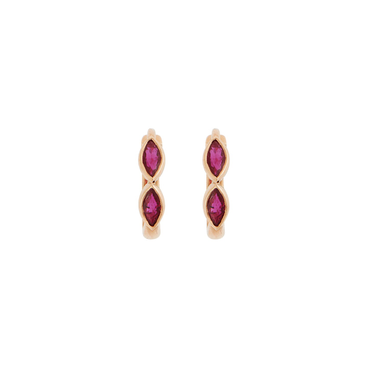 Navette Ruby Mini Hoops P-RU