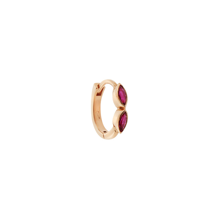 Navette Ruby Mini Hoops P-RU