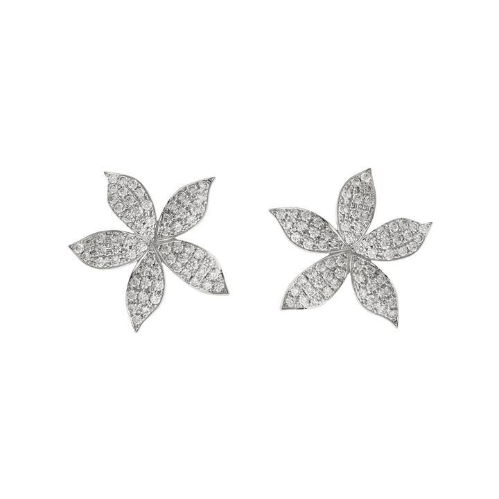 Blossom Studs Pavé W-D-M, Earrings, Ileana Makri