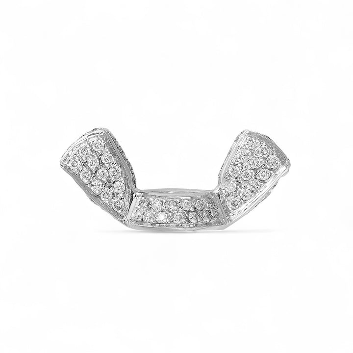 Butterfly Screw Ring Pave W-D