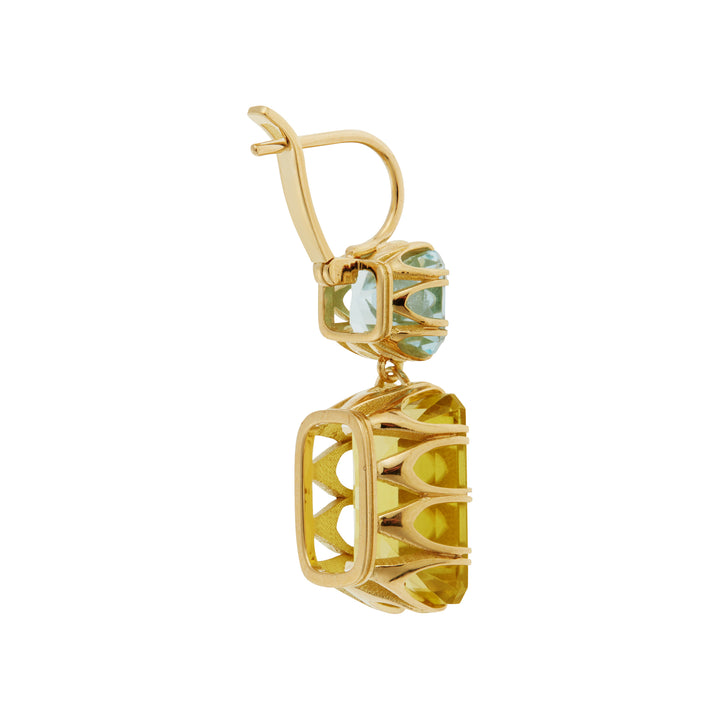 Oblong Crown Blue & Lemon Topaz - Crown - Ileana Makri store