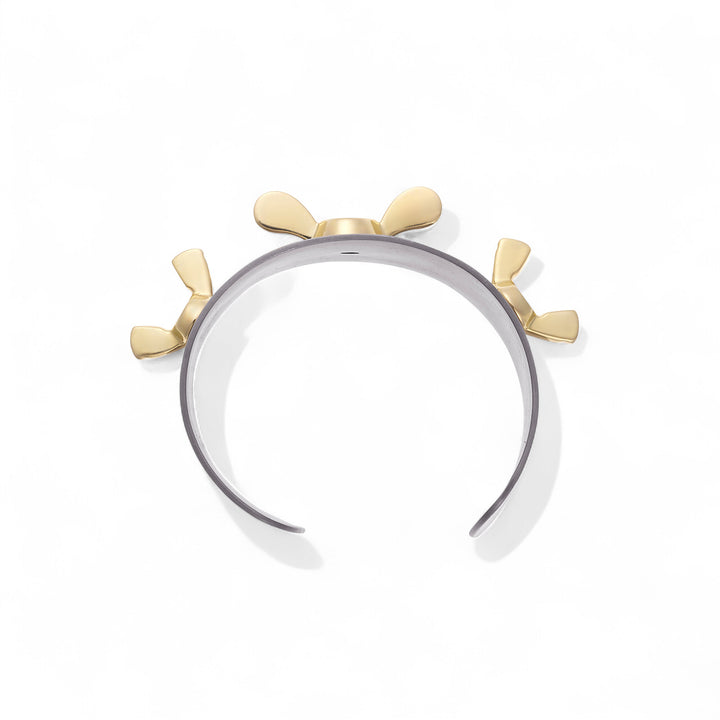 18k Gold Butterfly Screw Cuff