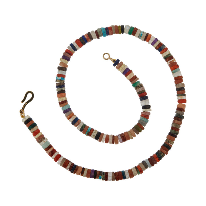 Multi Gemstone Beaded Necklace (45cm) - Ileana Makri