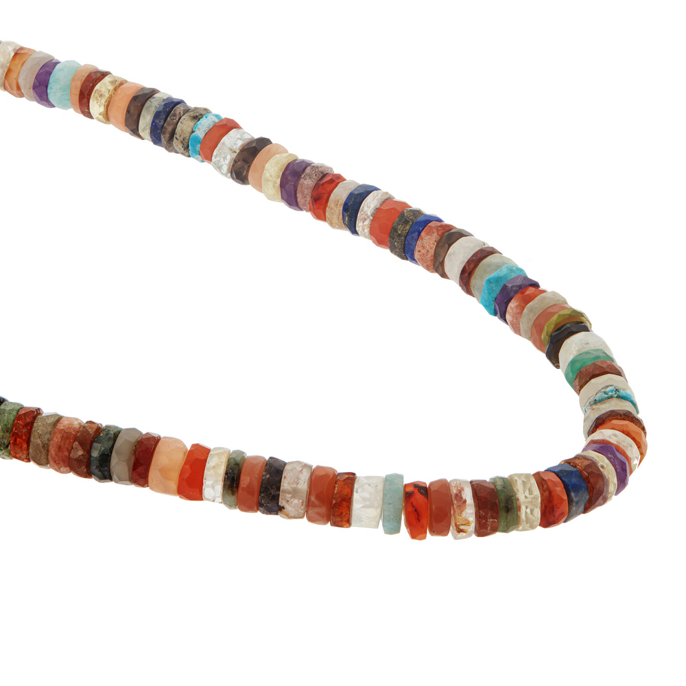 Multi Gemstone Beaded Necklace (45cm) - Ileana Makri