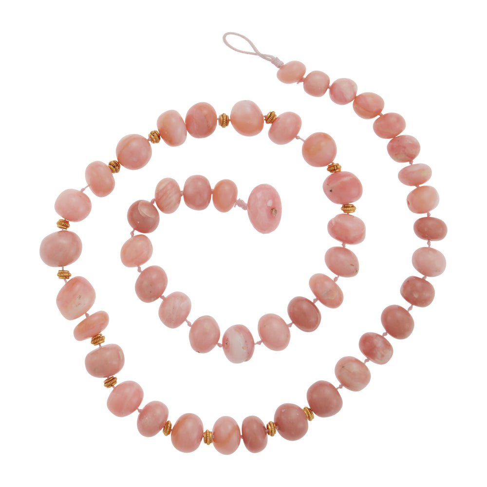 Pink Opal Beaded Necklace 220 (40cm), Bead Necklaces, Ileana Makri