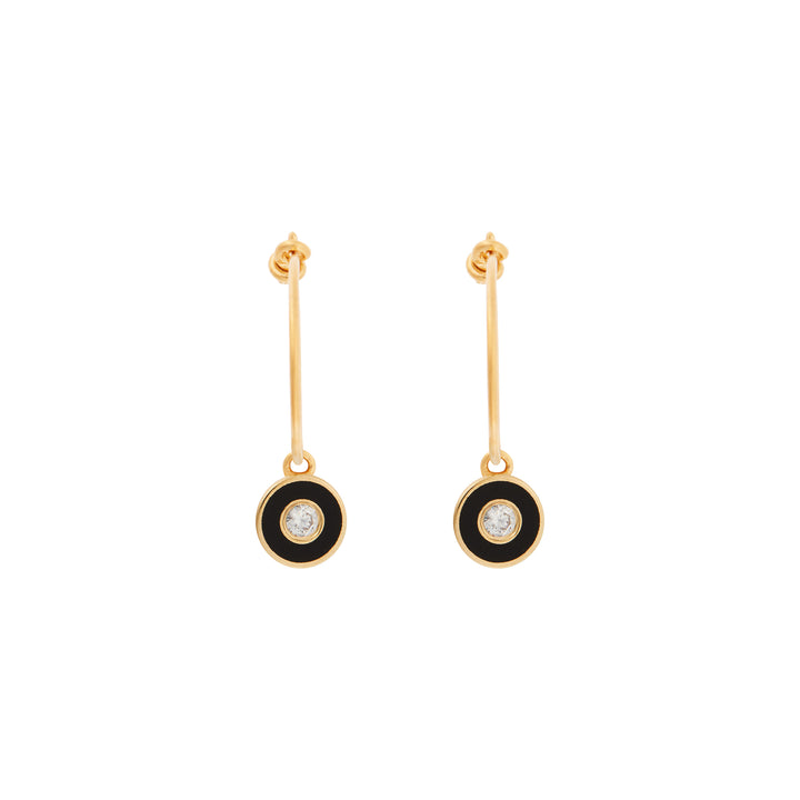 Mini Bubble Solitaire Black YP, Eye M Earrings, Ileana Makri