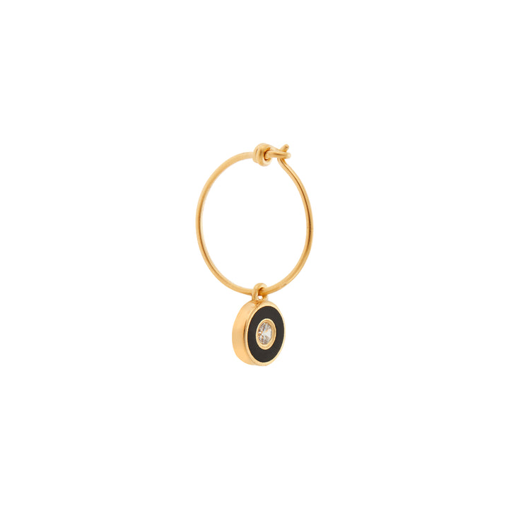 Mini Bubble Solitaire Black YP, Eye M Earrings, Ileana Makri