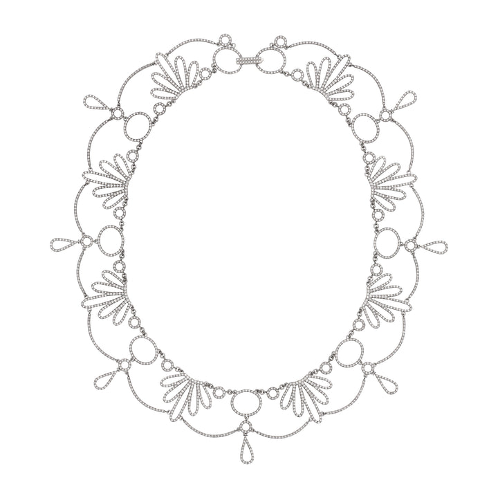 Twiggy Flower Necklace W-D, Necklaces, Ileana Makri