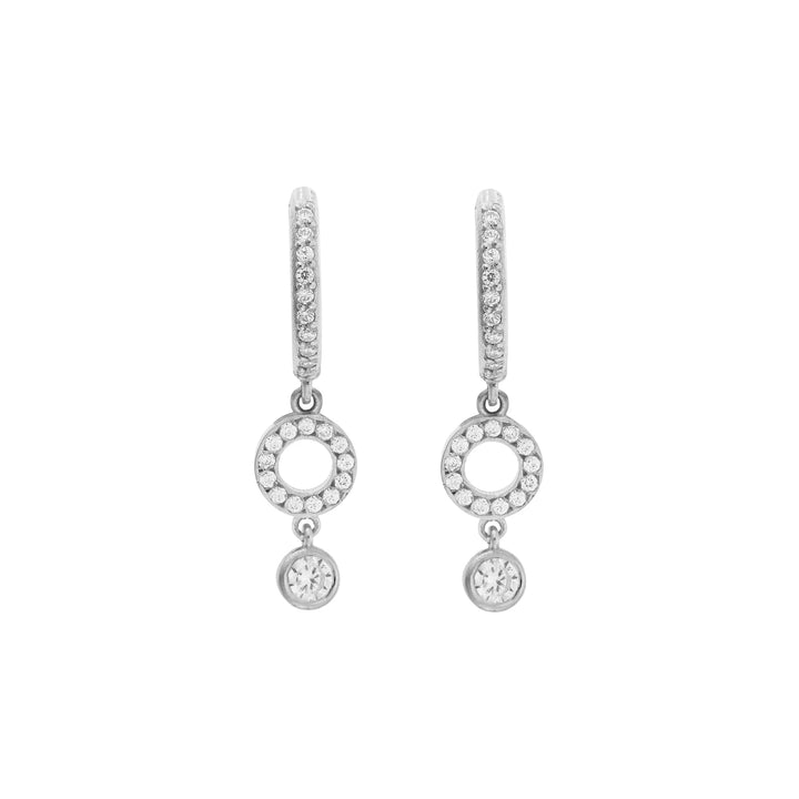 Circle Dot Drop Hoops, Eye M Earrings, Ileana Makri, Earrings