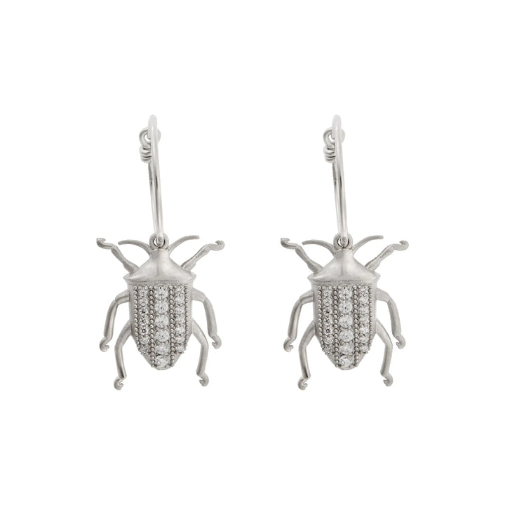 Beetle Hoops Slv-Ox - Eye M Core - Ileana Makri store