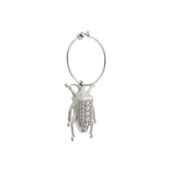 Beetle Hoops Slv-Ox - Eye M Core - Ileana Makri store