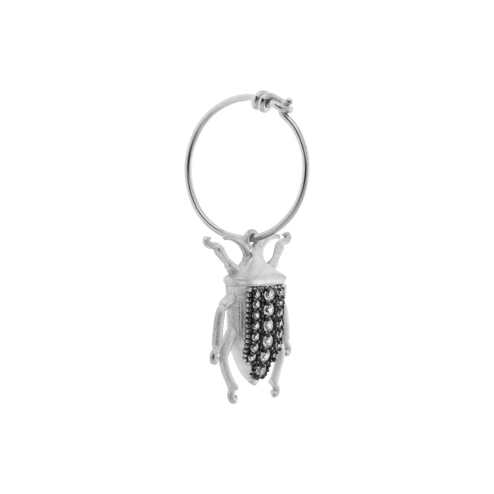 Beetle Hoops Slv-Ox - Eye M Core - Ileana Makri store