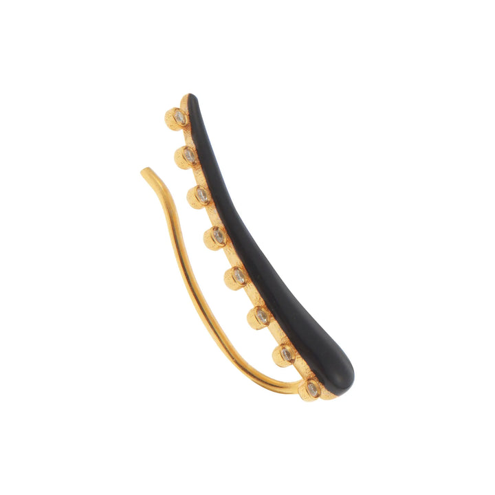 Eyeliner Ear Cuff Black, Eye M Earrings, Ileana Makri