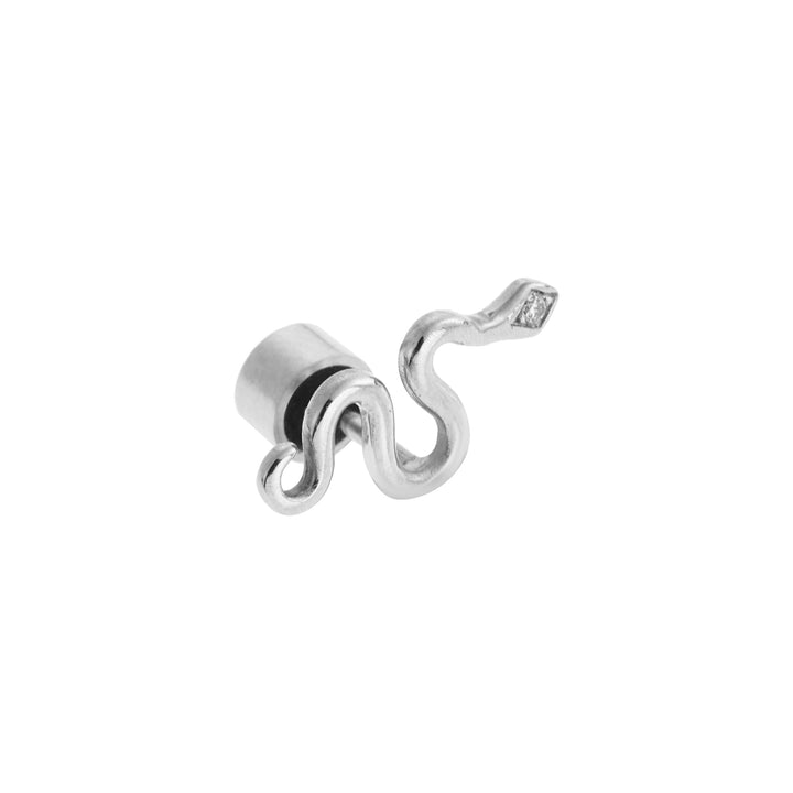 Little Gold Snake Stud D - SNAKES - Ileana Makri store