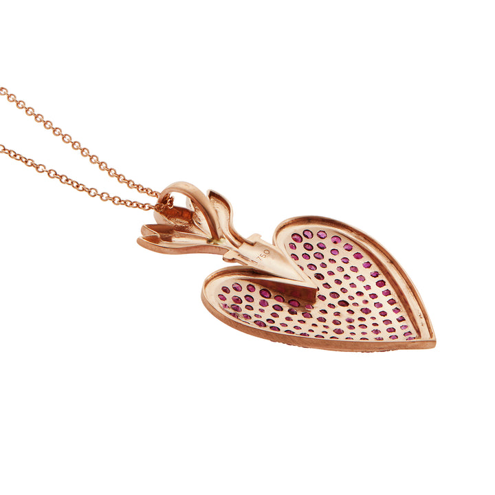 Blazing Heart Pendant P-Ru, Charms & Pendants, Ileana Makri