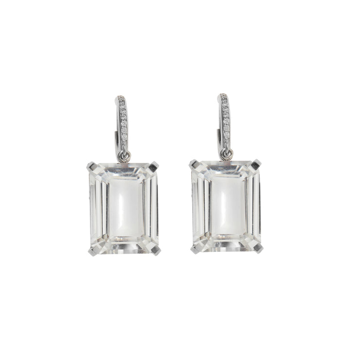 Oblong Royal Crown Midi Hoops - Ileana Makri