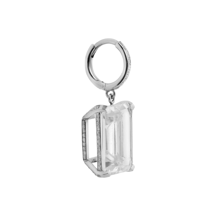 Oblong Royal Crown Midi Hoops - Ileana Makri