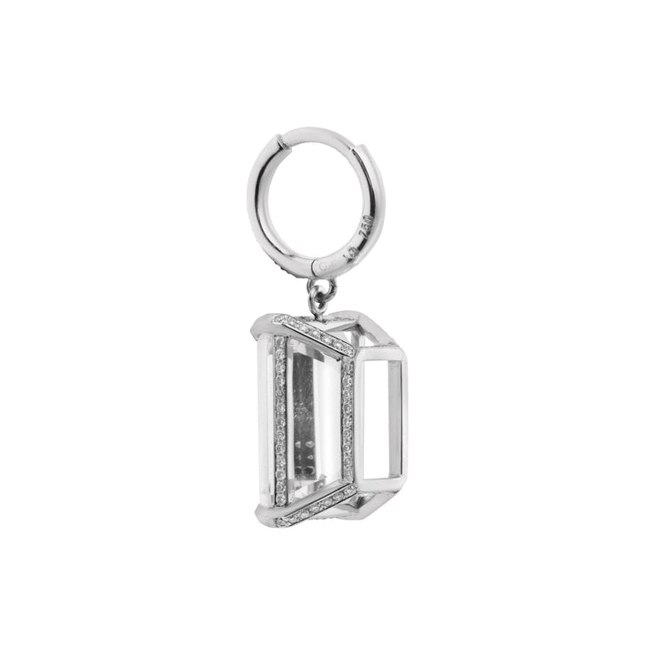 Oblong Royal Crown Midi Hoops - Ileana Makri