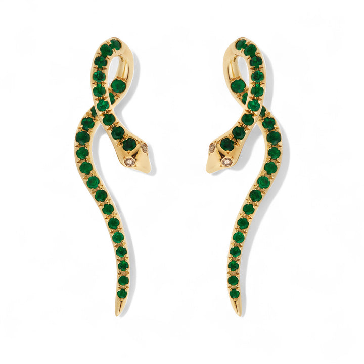 Boa Emerald Earrings