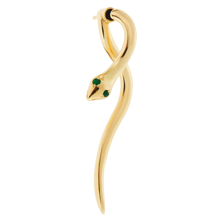 Boa Gold Earrings Y-EM - SNAKES - Ileana Makri store