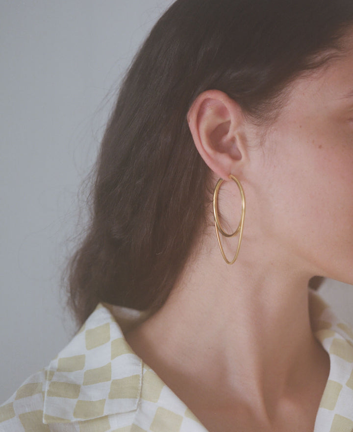 Twinkler Large Hoop Earrings YG