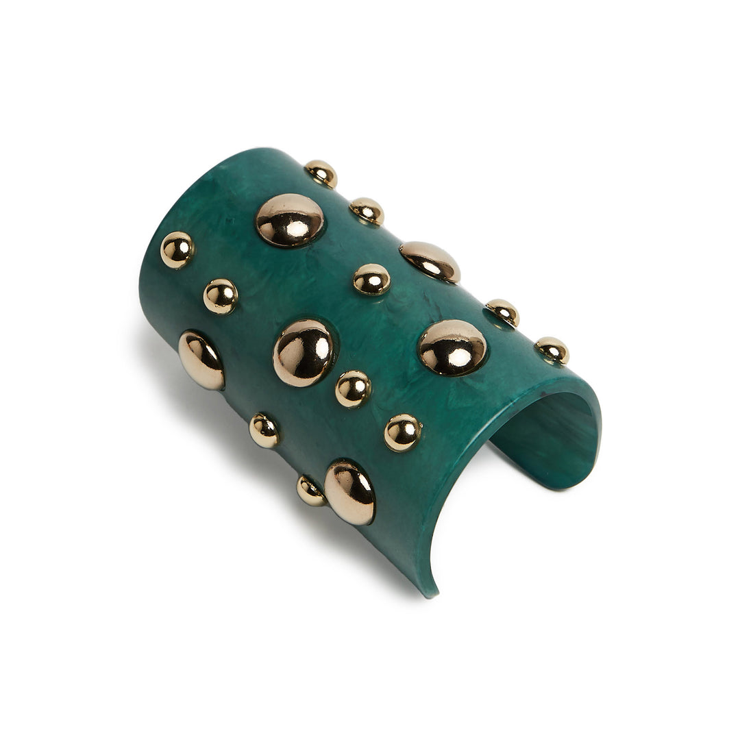 Hathor Bangle Dark Green - La Double J - Ileana Makri store