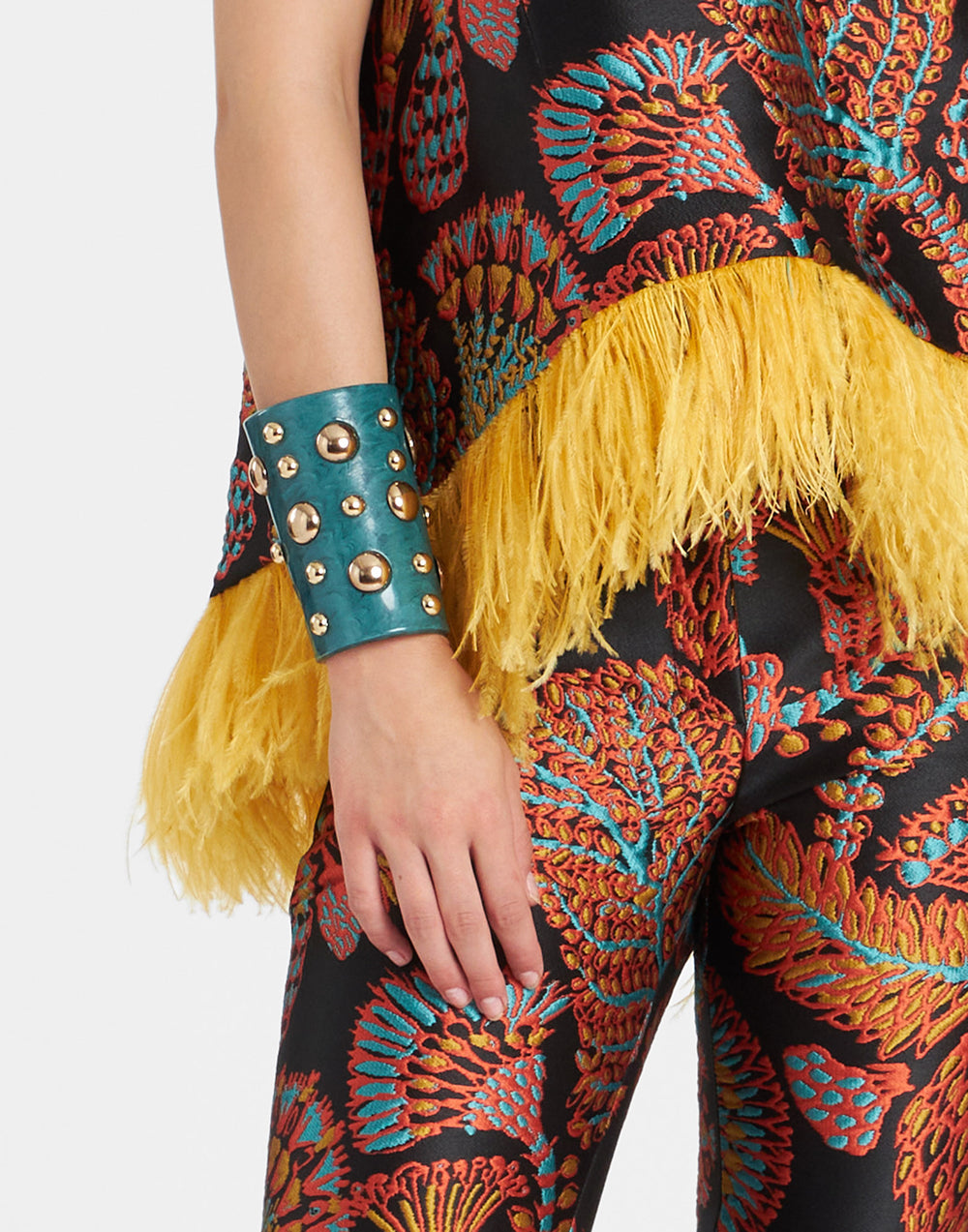 Hathor Bangle Dark Green - La Double J - Ileana Makri store