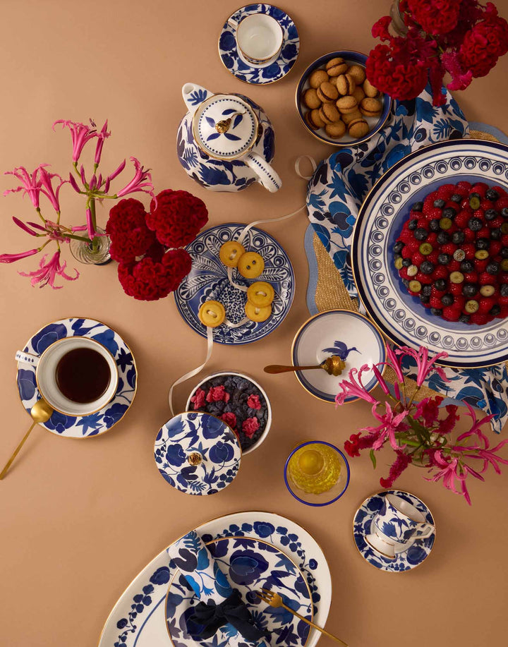 Wildbird Blue Snack Bowl (Set Of 2)