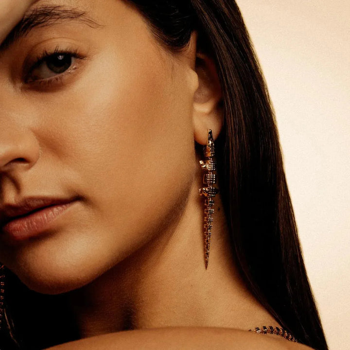 Alligator Vertebrae Earring - Ileana Makri