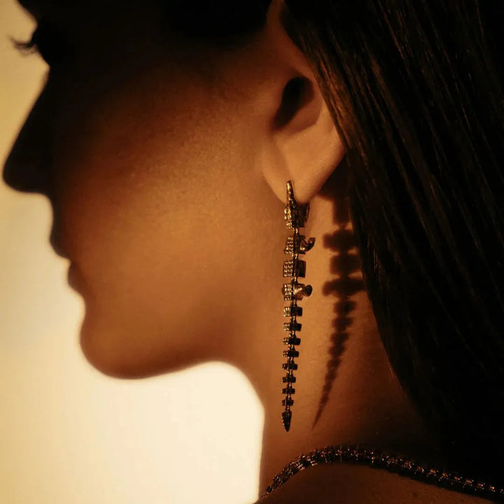 Alligator Vertebrae Earring - Ileana Makri