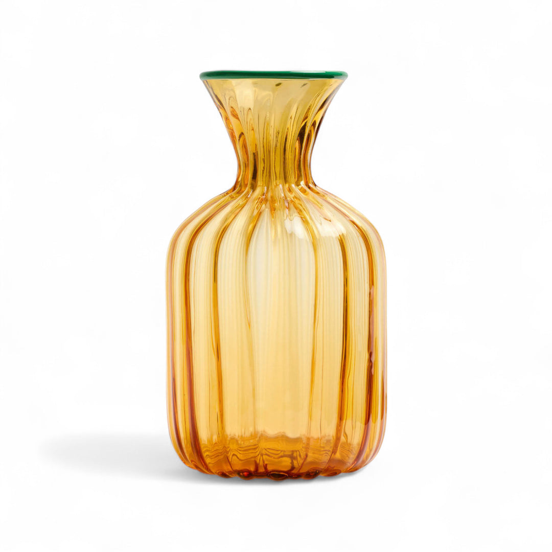 Murano Carafe Solid Amber