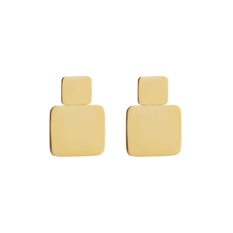 XLarge Tile Stud Earrings Y, Earrings, Ileana Makri