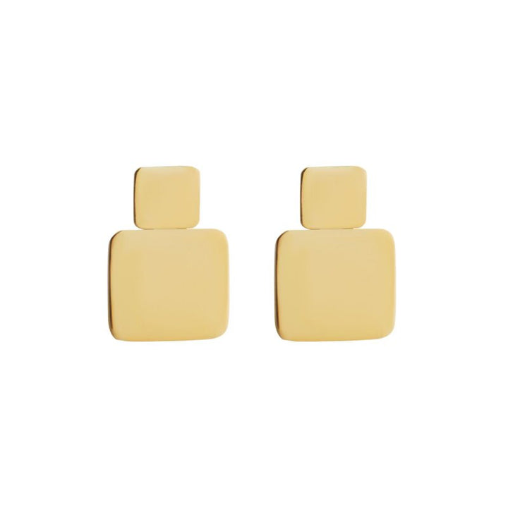 XLarge Tile Stud Earrings Y, Earrings, Ileana Makri
