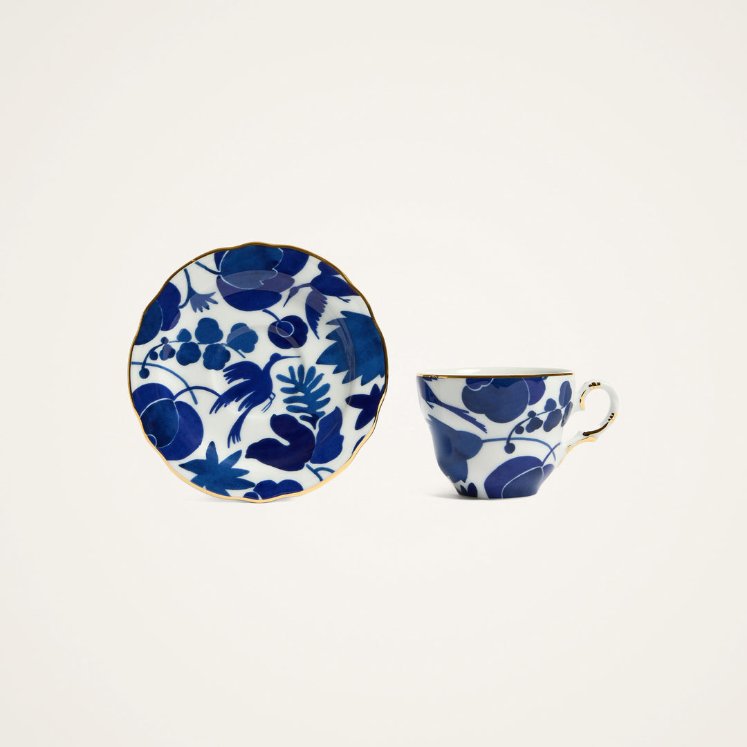 Wildbird Blue Mama Tea Cup (Set Of 2)