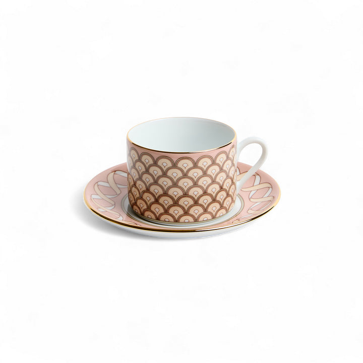 Odysseus Dusty Pink Impero Tea Cup (Set Of 2)