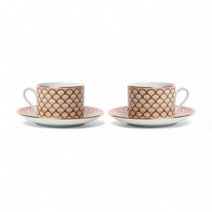 Odysseus Dusty Pink Impero Tea Cup (Set Of 2)