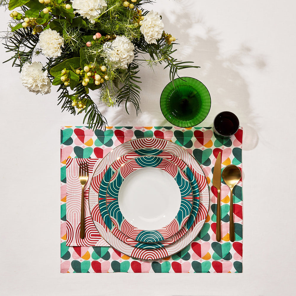 Slinky Rosso Charger Plate, Home and Decor, Ileana Makri