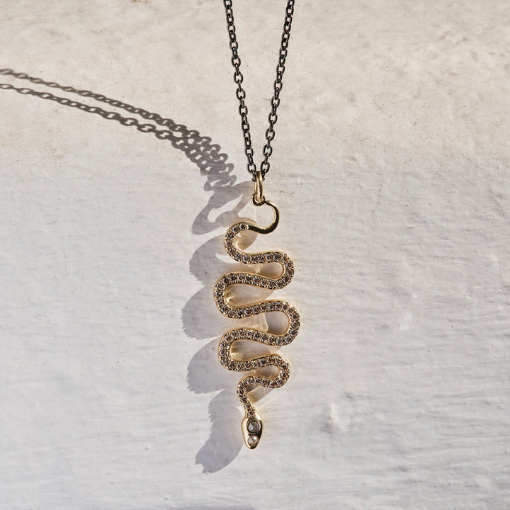 Black Mamba Pendant Y-CHD-RDS, Charms & Pendants, Ileana Makri