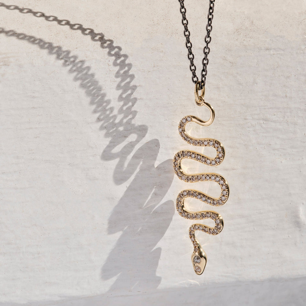 Black Mamba Pendant Y-CHD-RDS, Charms & Pendants, Ileana Makri