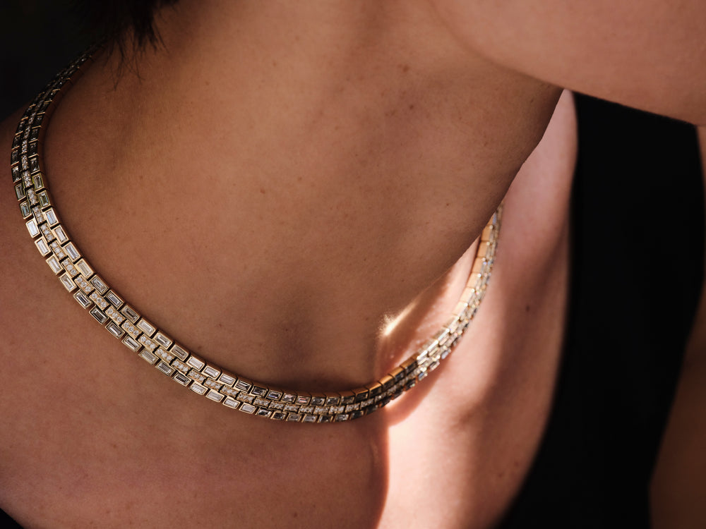 Baguette Dream Collar Necklace, Necklaces, Ileana Makri