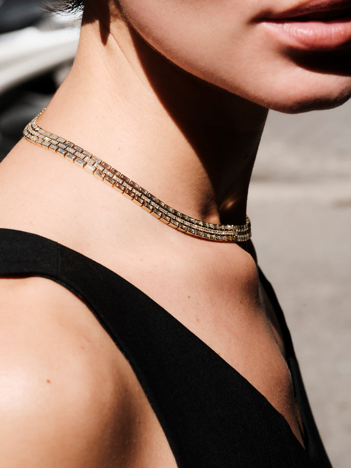 Baguette Dream Collar Necklace, Necklaces, Ileana Makri