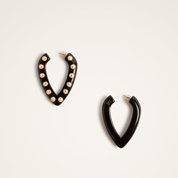 Dew Earrings Solid Black