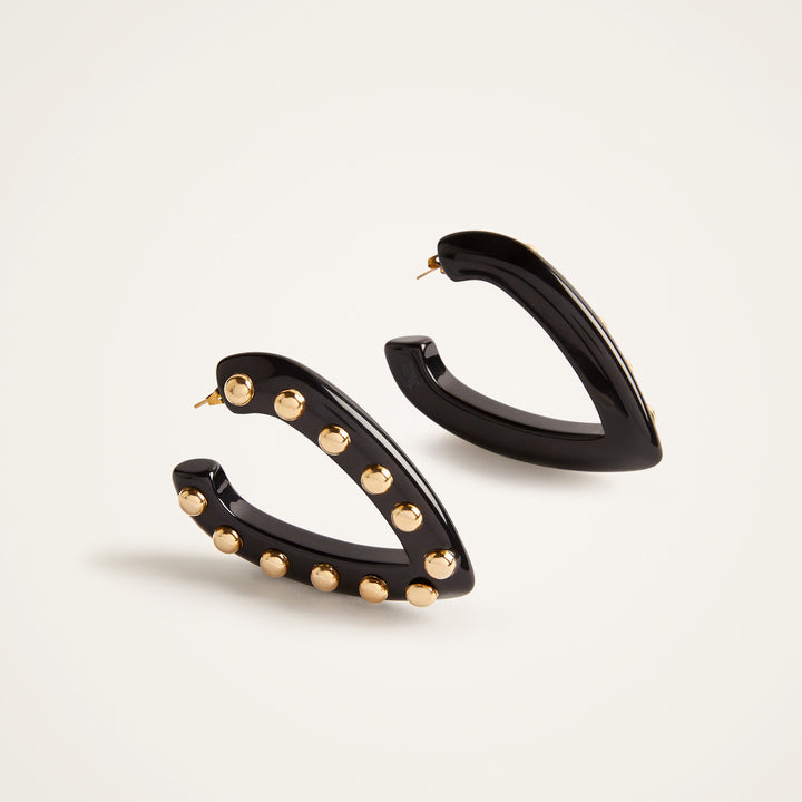 Dew Earrings Solid Black
