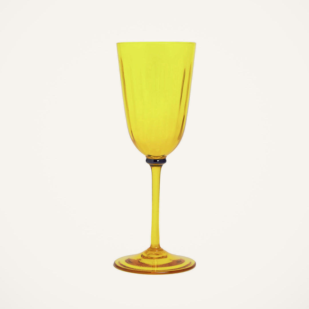Wine Glasses Yellow Murano (Set of 2), Home and Decor, Ileana Makri