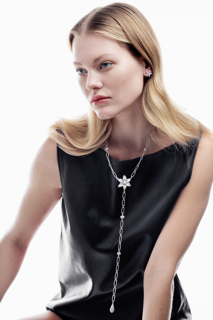 Blossom Lariat Necklace W-D, Necklaces, Ileana Makri