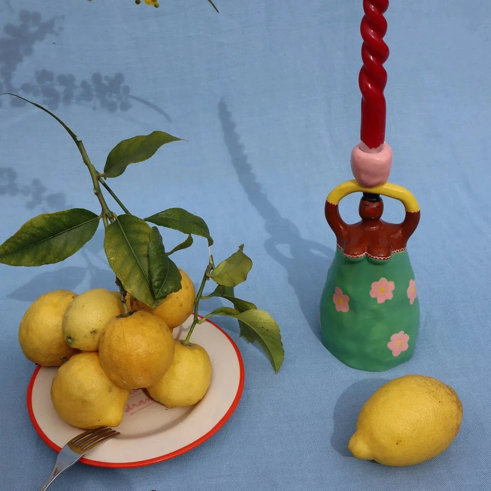 Nina Green Candleholder, Home and Decor, Ileana Makri