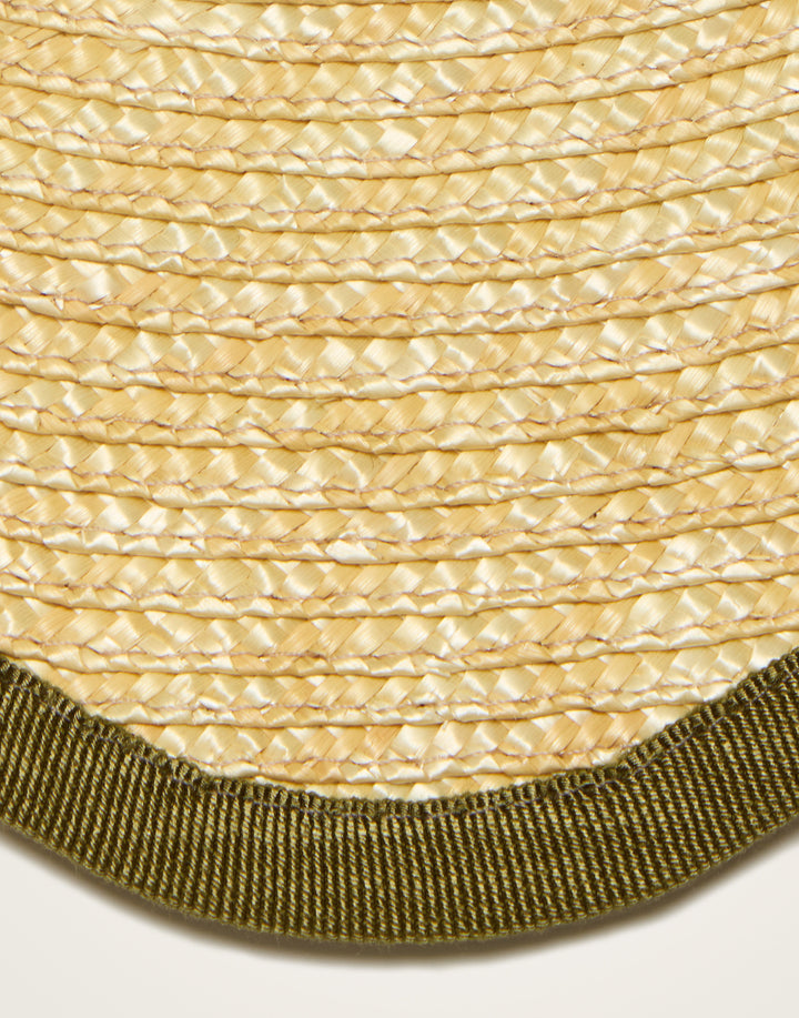 Straw Cloud Olive Placemats (Set of 2)