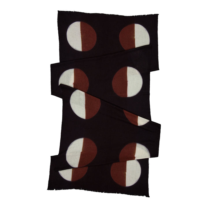 Parade Scarf Black & Cognac