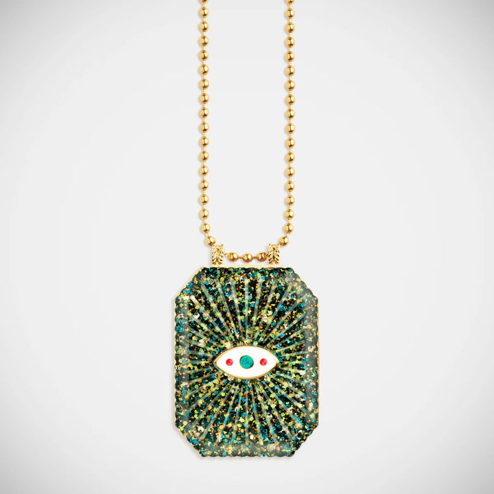 Raiz'in Scapular Glitter Midnight Green (40mm)