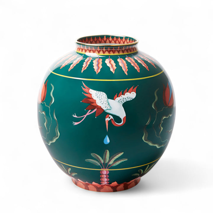 Spirit Stork Bubble Vase
